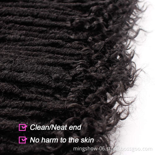 Wholesale crochet hair vendors pre - looped goddess locs crochet braids crochet braid hair faux locs with curly ends wavy faux